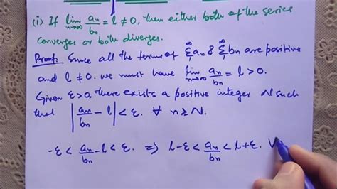 proof of limit comparison test